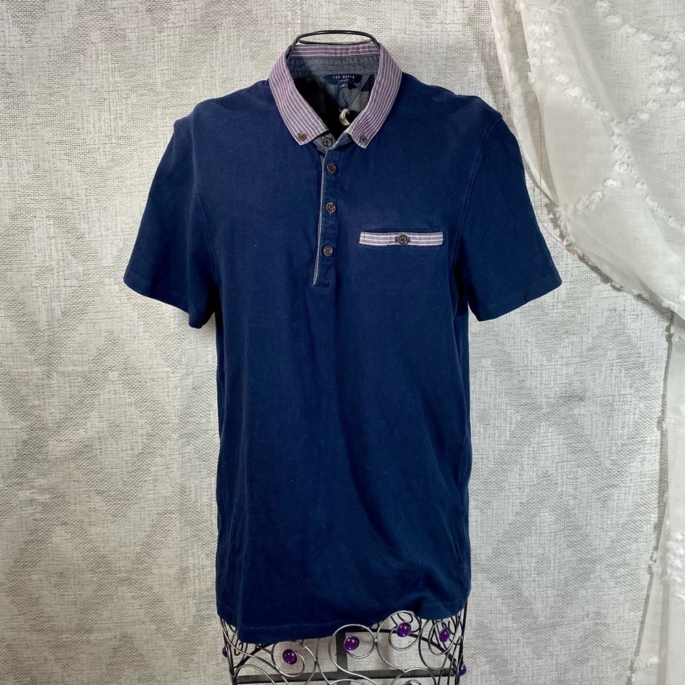 Ted Baker Navy polo size 3